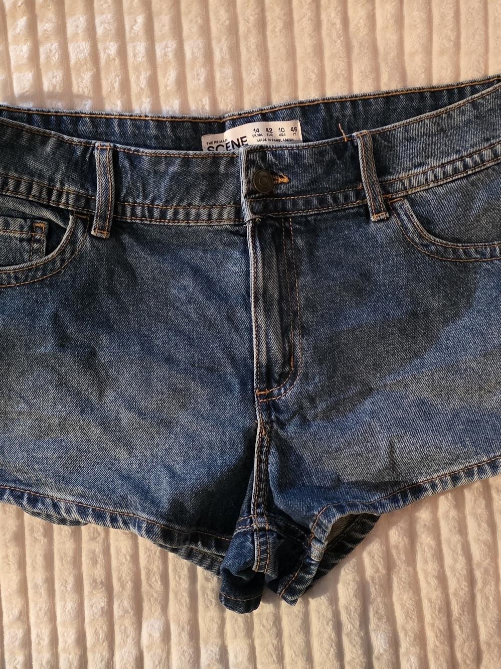 Scene Weaver High-Rise Blue Denim Women’s Jeans Shorts
